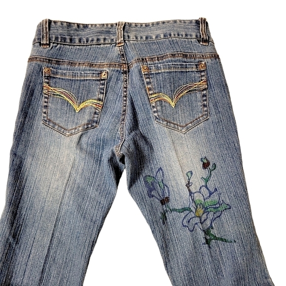 Guess Y2K Painted Flower Bootcut Jeans - Picture 4 of 7